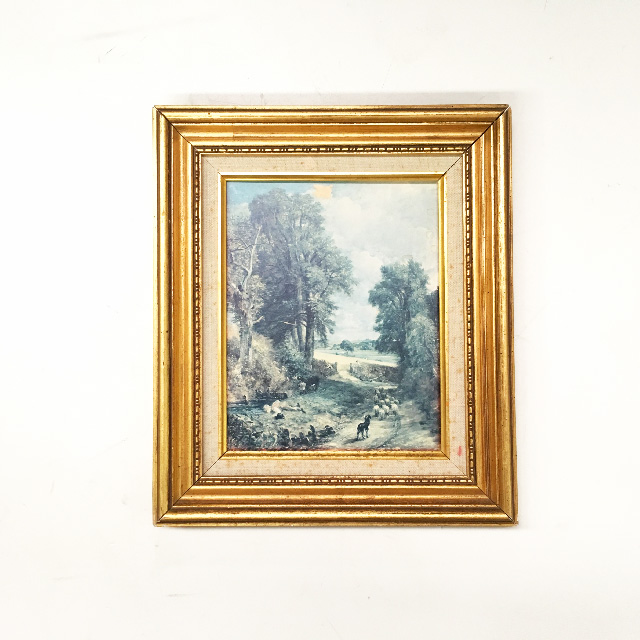 ARTWORK, Landscape (Small) - Farmyard Drive w Dog